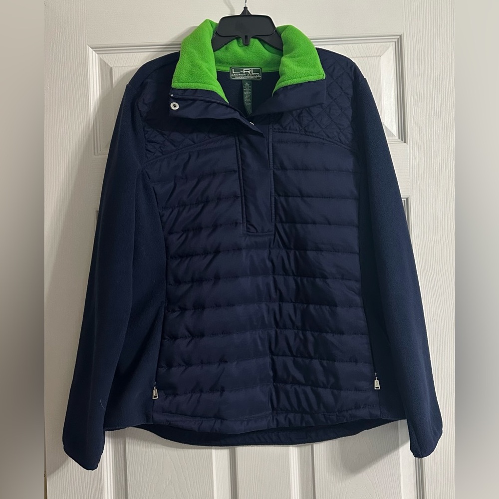 Ralph Lauren Womens LRL Active Fleece 1/4 Zip Jacket - Size‎ XL